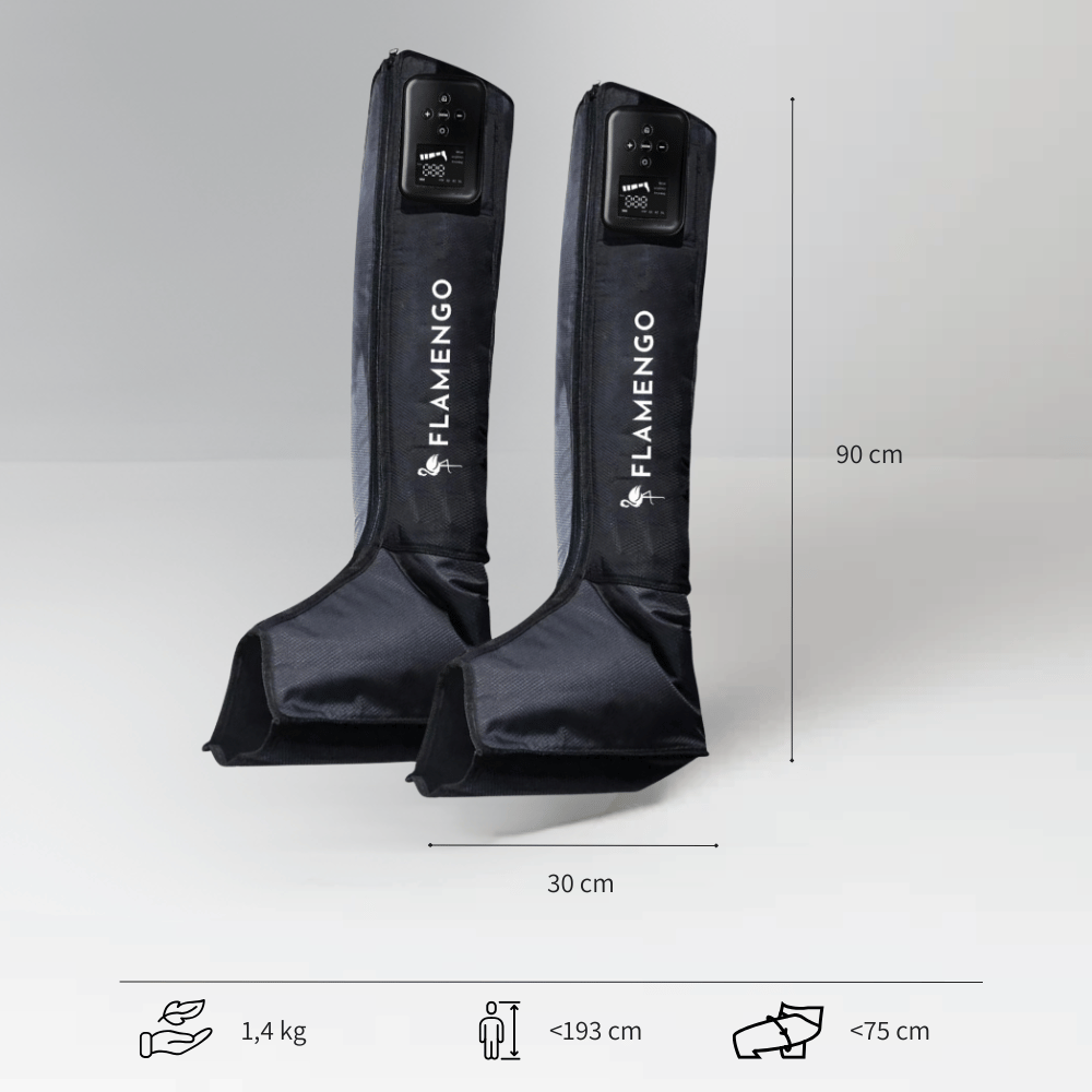 Bottes de compression pour récupération musculaire - Récupération d'air Flamengo®