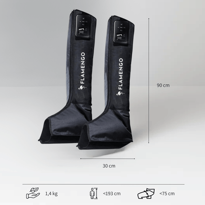Bottes de compression pour récupération musculaire - Récupération d'air Flamengo®