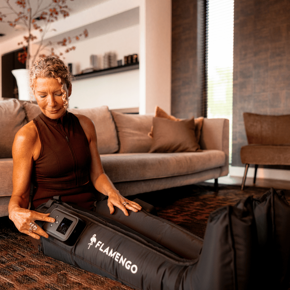 Bottes de compression pour récupération musculaire - Récupération d'air Flamengo®