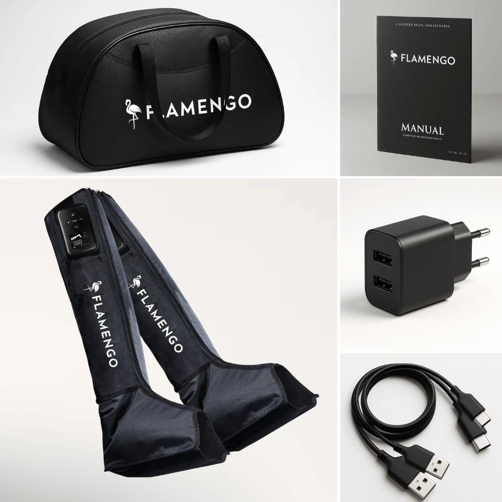 Bottes de compression pour récupération musculaire - Récupération d'air Flamengo®