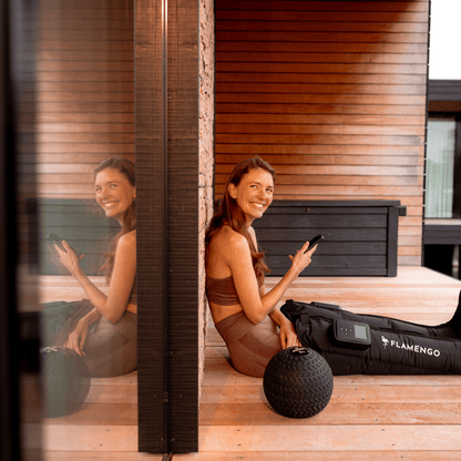 Bottes de compression pour récupération musculaire - Récupération d'air Flamengo®